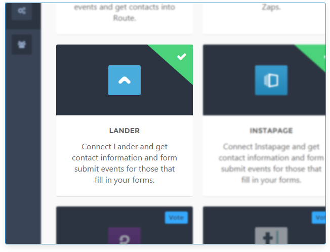The Lander integration offered by Route.