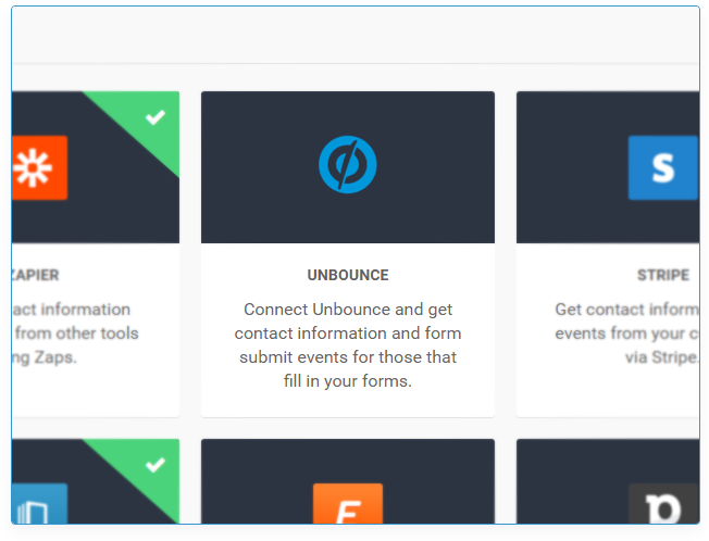 The Unbounce integration offered by Route.